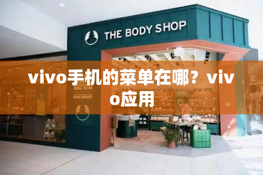 vivo手机的菜单在哪？vivo应用