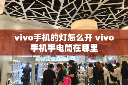 vivo手机的灯怎么开 vivo手机手电筒在哪里-第1张图片-星选测评