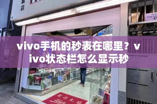 vivo手机的秒表在哪里？vivo状态栏怎么显示秒-第1张图片-星选测评