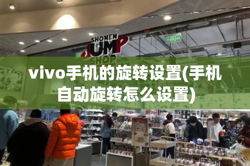 vivo手机的旋转设置(手机自动旋转怎么设置)-第1张图片-星选测评