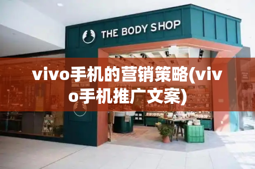 vivo手机的营销策略(vivo手机推广文案)