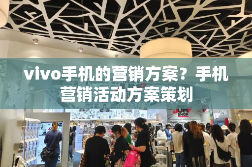 vivo手机的营销方案？手机营销活动方案策划