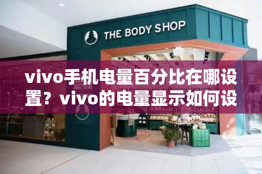 vivo手机电量百分比在哪设置？vivo的电量显示如何设置