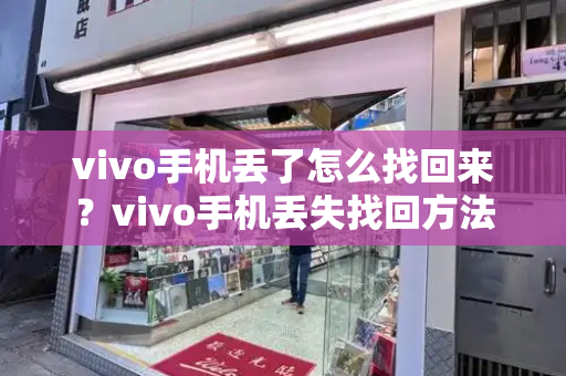 vivo手机丢了怎么找回来？vivo手机丢失找回方法-第1张图片-星选测评
