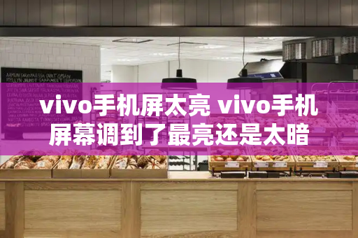 vivo手机屏太亮 vivo手机屏幕调到了最亮还是太暗