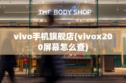 vivo手机旗舰店(vivox200屏幕怎么查)