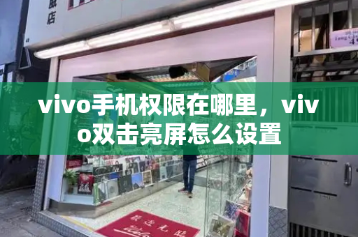 vivo手机权限在哪里，vivo双击亮屏怎么设置-第1张图片-星选测评