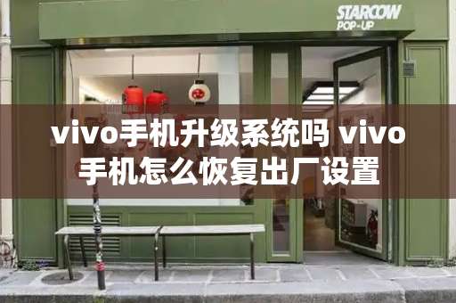 vivo手机升级系统吗 vivo手机怎么恢复出厂设置-第1张图片-星选测评