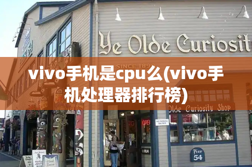 vivo手机是cpu么(vivo手机处理器排行榜)