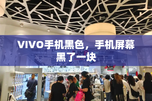 VIVO手机黑色，手机屏幕黑了一块-第1张图片-星选测评