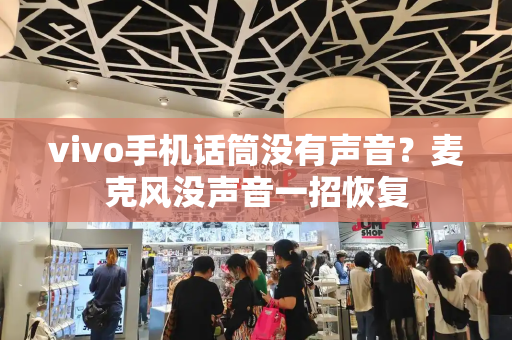 vivo手机话筒没有声音？麦克风没声音一招恢复
