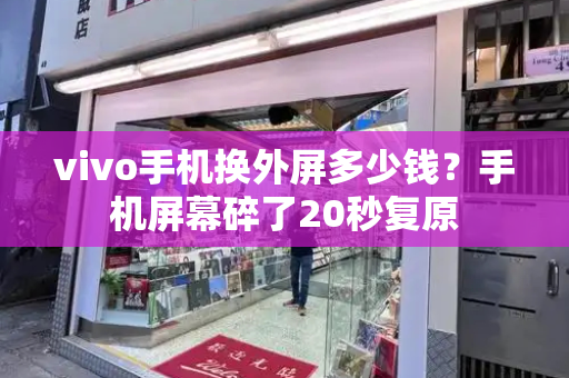 vivo手机换外屏多少钱？手机屏幕碎了20秒复原
