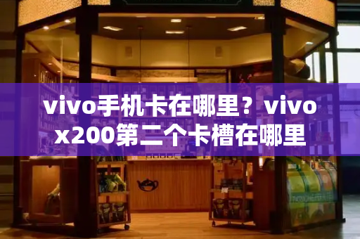 vivo手机卡在哪里？vivox200第二个卡槽在哪里-第1张图片-星选测评