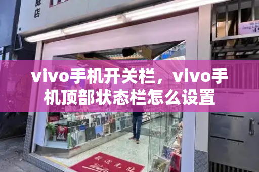 vivo手机开关栏，vivo手机顶部状态栏怎么设置-第1张图片-星选测评