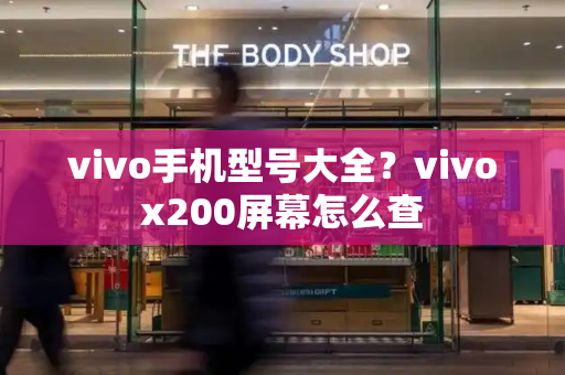 vivo手机型号大全？vivox200屏幕怎么查-第1张图片-星选测评