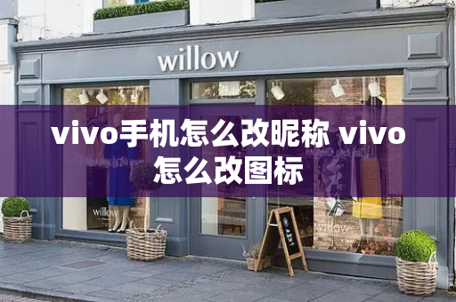 vivo手机怎么改昵称 vivo怎么改图标-第1张图片-星选测评