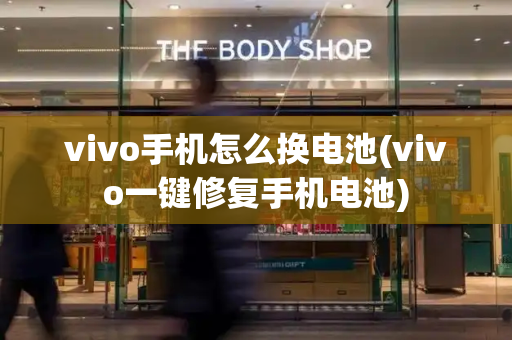 vivo手机怎么换电池(vivo一键修复手机电池)