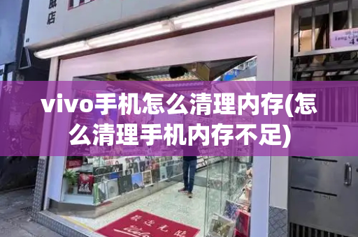 vivo手机怎么清理内存(怎么清理手机内存不足)-第1张图片-星选测评