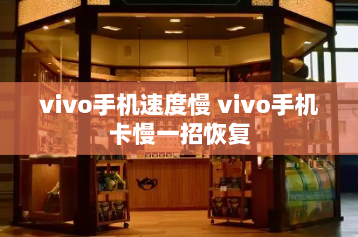 vivo手机速度慢 vivo手机卡慢一招恢复