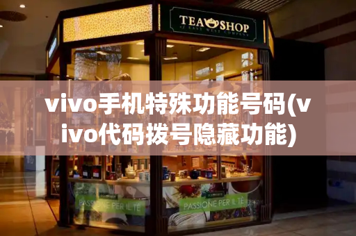 vivo手机特殊功能号码(vivo代码拨号隐藏功能)