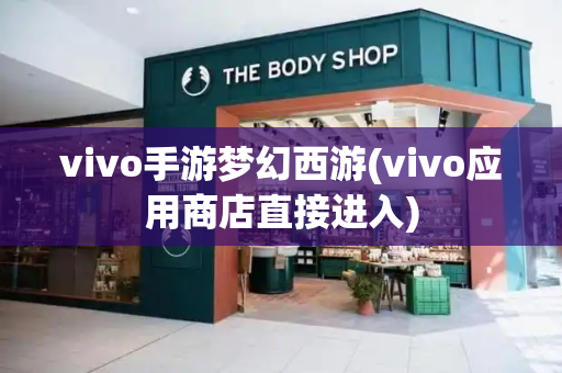 vivo手游梦幻西游(vivo应用商店直接进入)