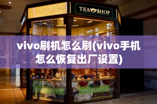 vivo刷机怎么刷(vivo手机怎么恢复出厂设置)