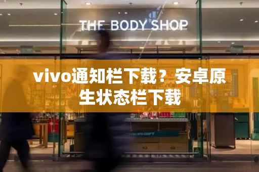 vivo通知栏下载？安卓原生状态栏下载