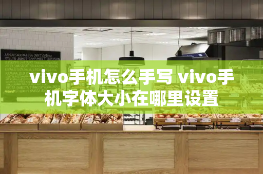vivo手机怎么手写 vivo手机字体大小在哪里设置