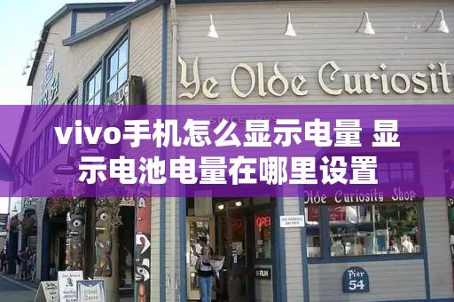 vivo手机怎么显示电量 显示电池电量在哪里设置