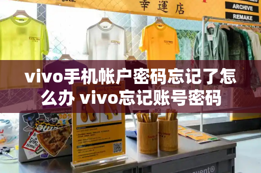 vivo手机帐户密码忘记了怎么办 vivo忘记账号密码