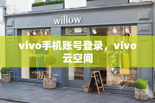 vivo手机账号登录，vivo云空间