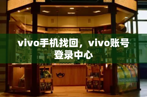 vivo手机找回，vivo账号登录中心