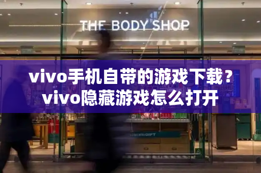 vivo手机自带的游戏下载？vivo隐藏游戏怎么打开-第1张图片-星选测评