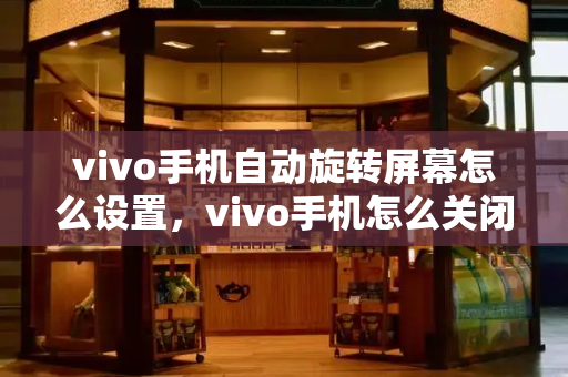vivo手机自动旋转屏幕怎么设置，vivo手机怎么关闭屏幕旋转