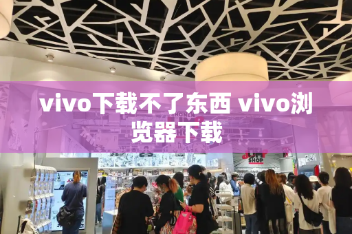 vivo下载不了东西 vivo浏览器下载