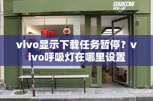 vivo显示下载任务暂停？vivo呼吸灯在哪里设置