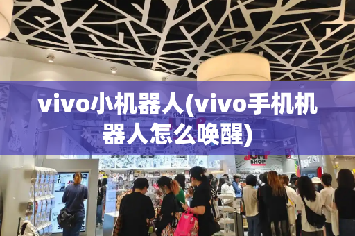 vivo小机器人(vivo手机机器人怎么唤醒)