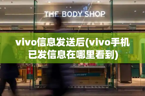 vivo信息发送后(vivo手机已发信息在哪里看到)-第1张图片-星选测评