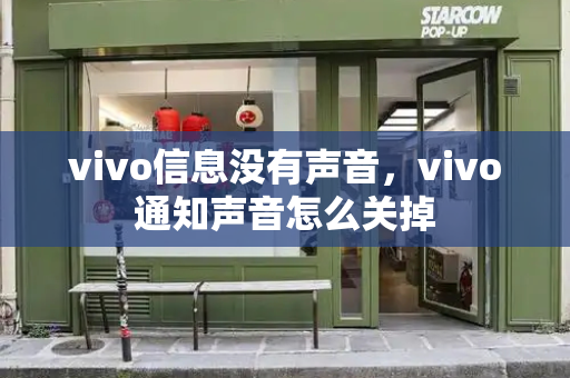 vivo信息没有声音，vivo通知声音怎么关掉-第1张图片-星选测评