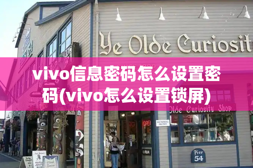 vivo信息密码怎么设置密码(vivo怎么设置锁屏)-第1张图片-星选测评