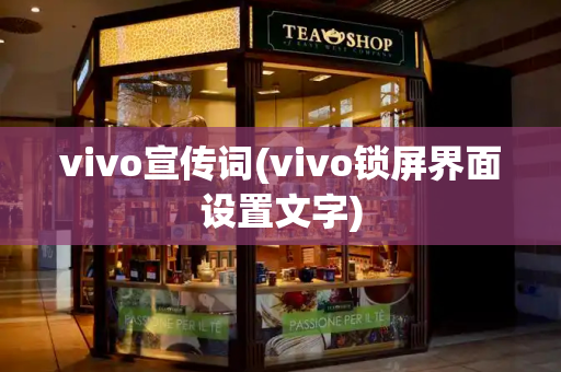 vivo宣传词(vivo锁屏界面设置文字)-第1张图片-星选测评