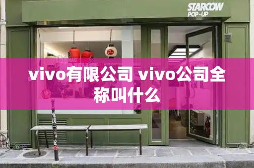 vivo有限公司 vivo公司全称叫什么-第1张图片-星选测评