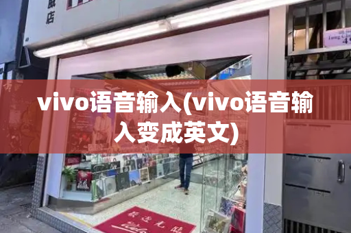 vivo语音输入(vivo语音输入变成英文)-第1张图片-星选测评