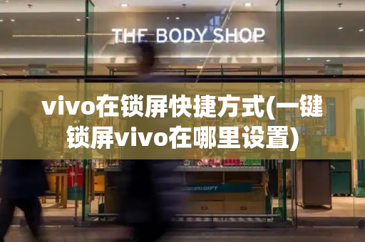 vivo在锁屏快捷方式(一键锁屏vivo在哪里设置)