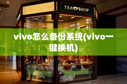 vivo怎么备份系统(vivo一键换机)