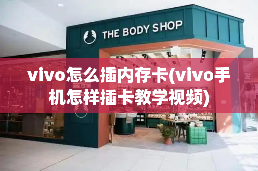 vivo怎么插内存卡(vivo手机怎样插卡教学视频)