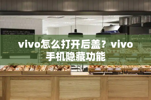 vivo怎么打开后盖？vivo手机隐藏功能