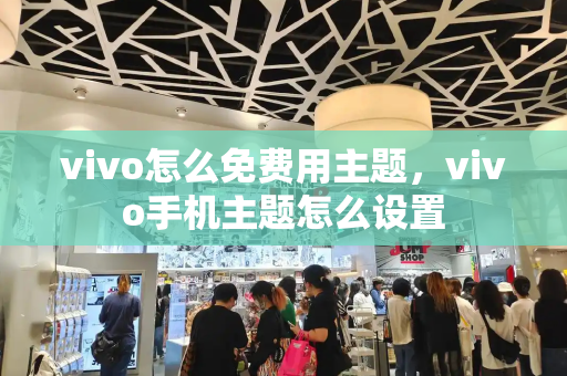 vivo怎么免费用主题，vivo手机主题怎么设置-第1张图片-星选测评