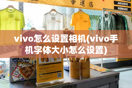 vivo怎么设置相机(vivo手机字体大小怎么设置)-第1张图片-星选测评