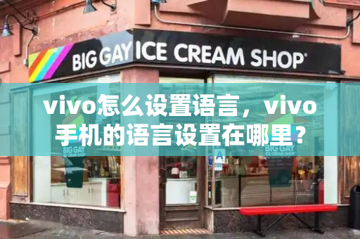 vivo怎么设置语言，vivo手机的语言设置在哪里？-第1张图片-星选测评